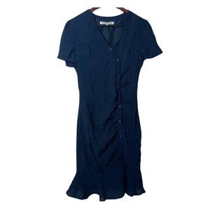 cupcakes & cashmere Navy Midi Dress